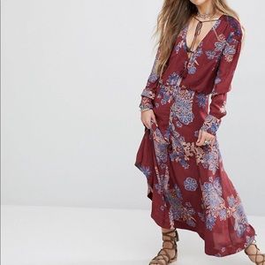 Free people long slit dress size 4